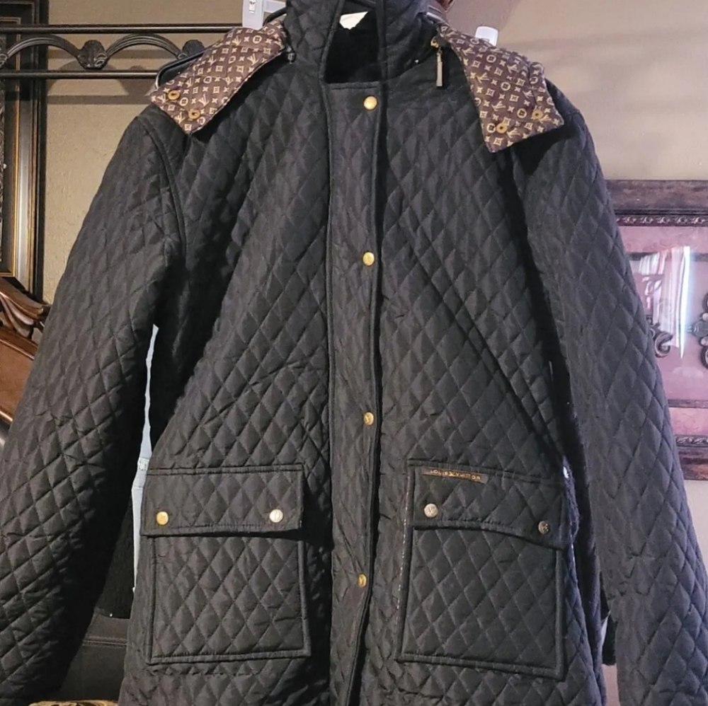 Louis Vuitton Hooded Coat Jacket - Womens Sz Large